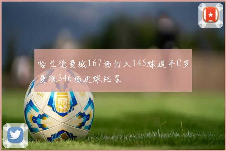 哈兰德曼城167场打入145球追平C罗曼联346场进球纪录